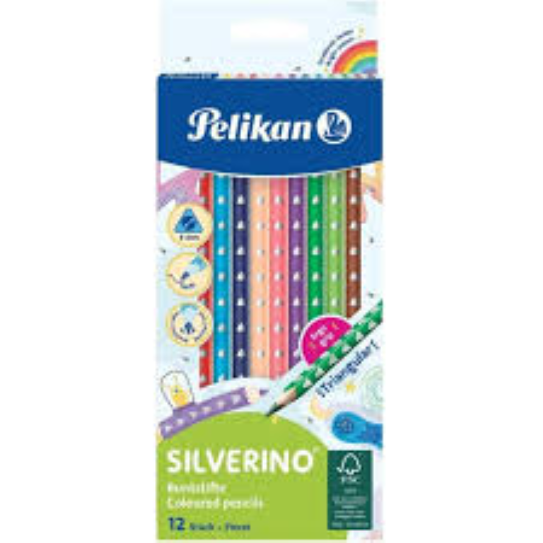 PELIKAN COLOUR PEN SILVERINO TRIA 12S 700634